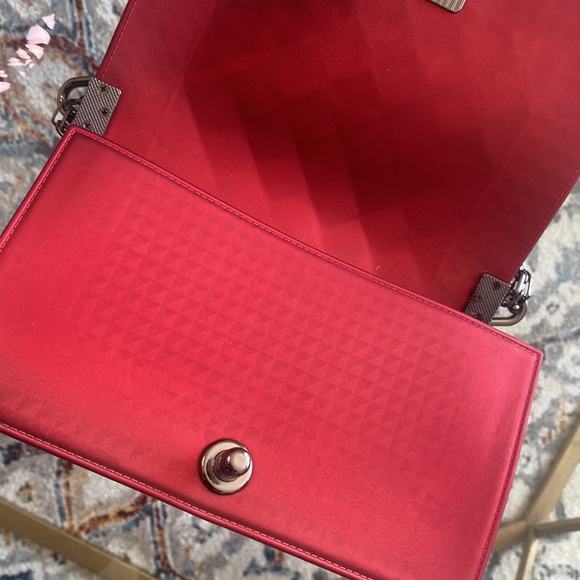 Red velvet medium handbag - Picture 4 of 6